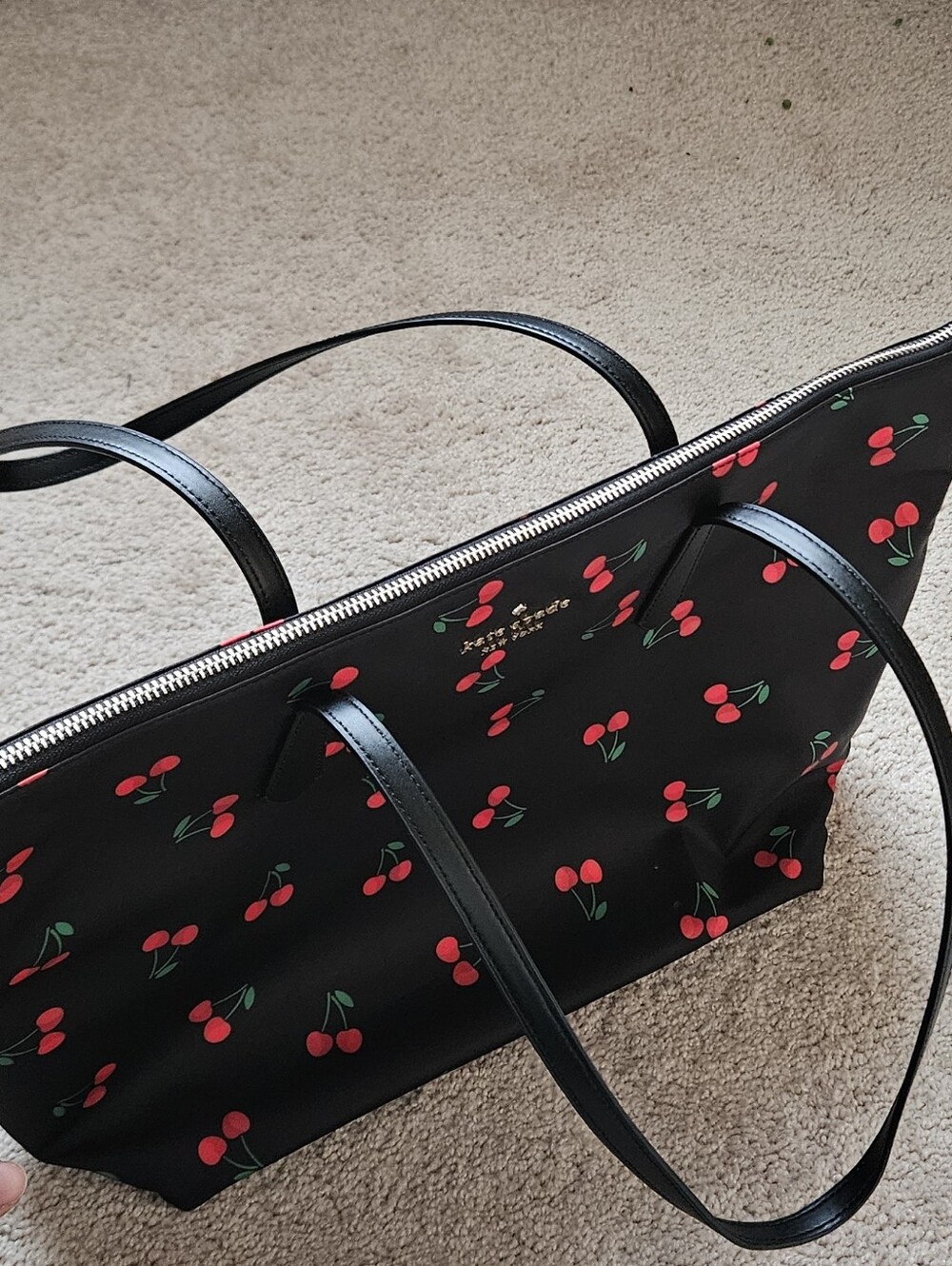 Kate Spade Mel Packable Nylon Tote Cherry - Picture 10 of 13